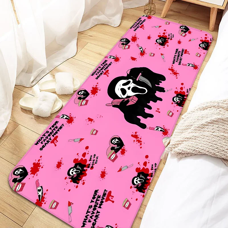 Ghostfaces Door Mat Entrance Non-slip Doormat Washable Kitchen Carpet Living Room Hallway Rugs Bathroom Bath Door Mats