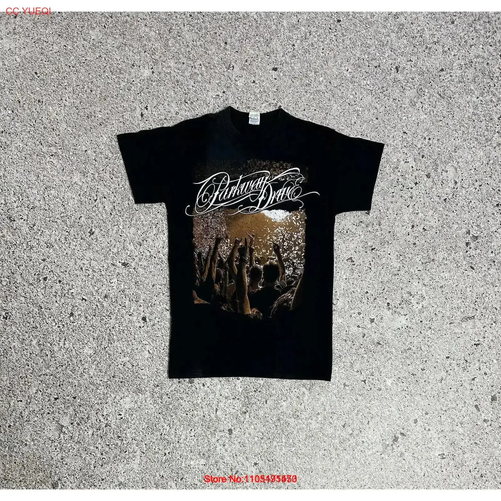Parkway Drive Rock N Roll Band Retro Music Men s Black T shirt 2000 Size M vintage Washed Versatile streetwear Breathable