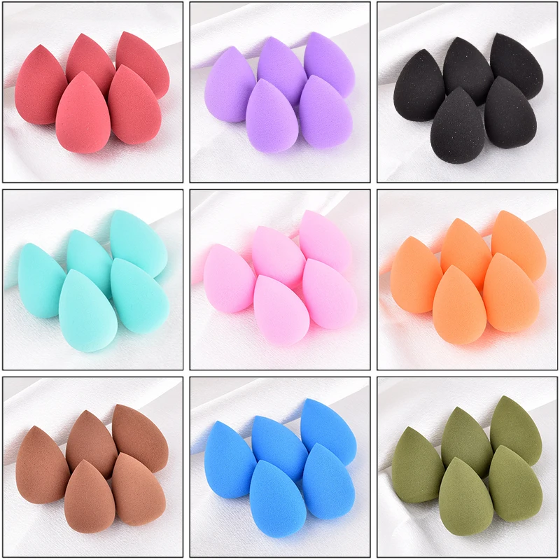 5~50Pcs Mini Beauty Egg Makeup Blender Water Drop Shape Cosmetic Puffs Dry and Wet Sponge Cushion Foundation Powder Beauty Tools