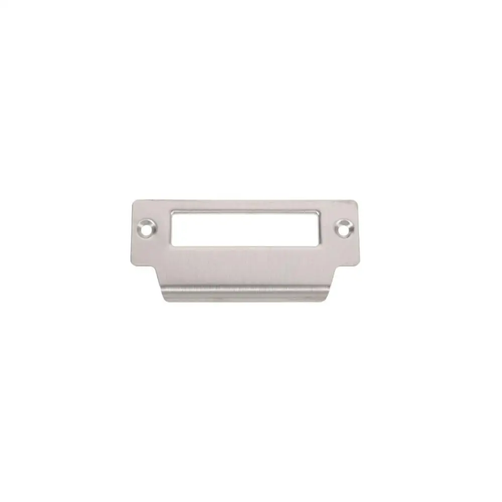 4 Inch Stainless Steel Plated Strike Plate Latch Strike Door Reinforcement Plate for Wood / Metal Door Jamb