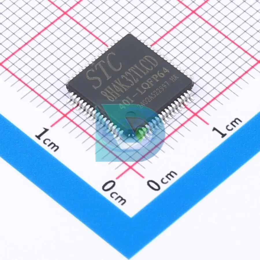 STC8H4K32TLCD-40I-LQFP64 LQFP-64(10x10) микроконтроллеры (MCU/MPU/SOC), новые оригинальные микроконтроллеры
