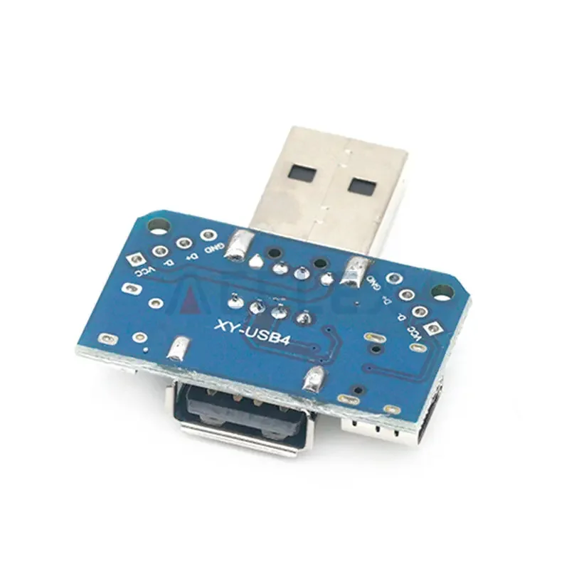 Коммутатор с USB-разъемом (штекер) для USB Type-c Micro Female USB 2,54-4P, тестовая плата для передачи данных, переходная пластина USB XY-USB4
