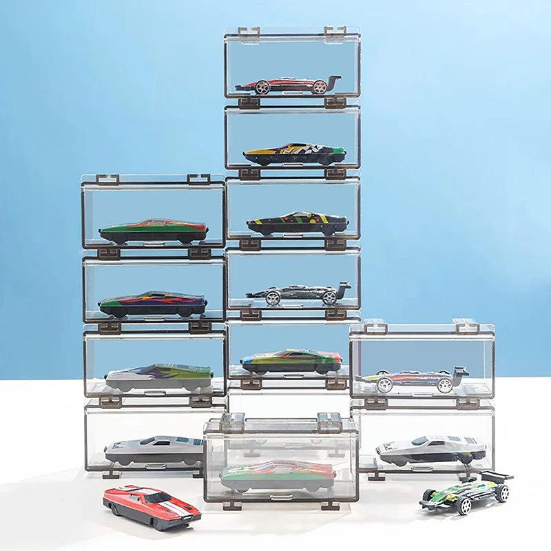 1:64 Diecast Model Car Plastic Display Box Storage Box High-grade With Fasteners Be Connected For Hot Wheel Minigt