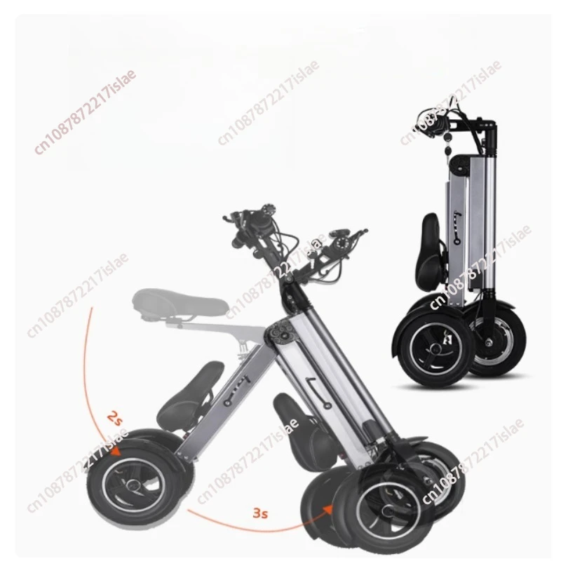 K710 portable folding electric tricycle for commuting elderly people for commuting and electric bicycles for riding