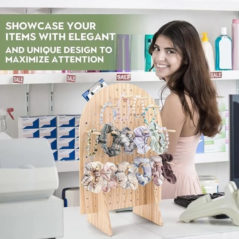 

Double Sided Jewelry Display Stand Stylish Display Rack Table Organization Stand For Earrings And Small Items