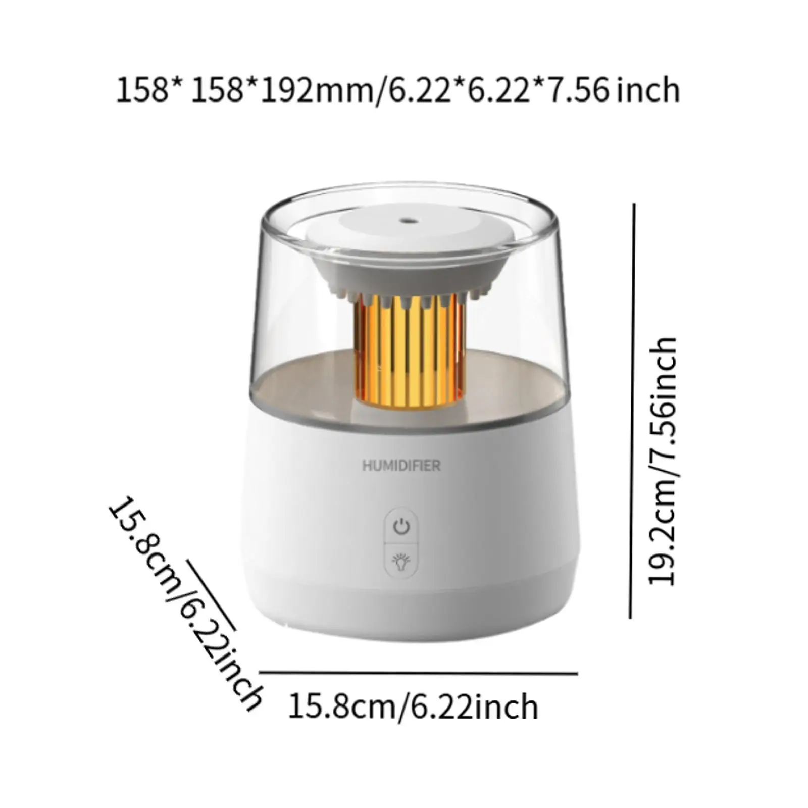 Essential Oil Diffuser 320ml ขนาดกะทัดรัด Desktop Humidifier สีสัน Ambient Night Light สําหรับห้องนั่งเล่นโยคะโต๊ะโรงแรมสํานักงาน