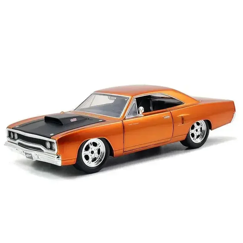 1:24 Fast & Furious 1970 Plymouth Road Runner Scale Metal Alloy Classic Car Diecast Model Toy Collection Furious Gift J19