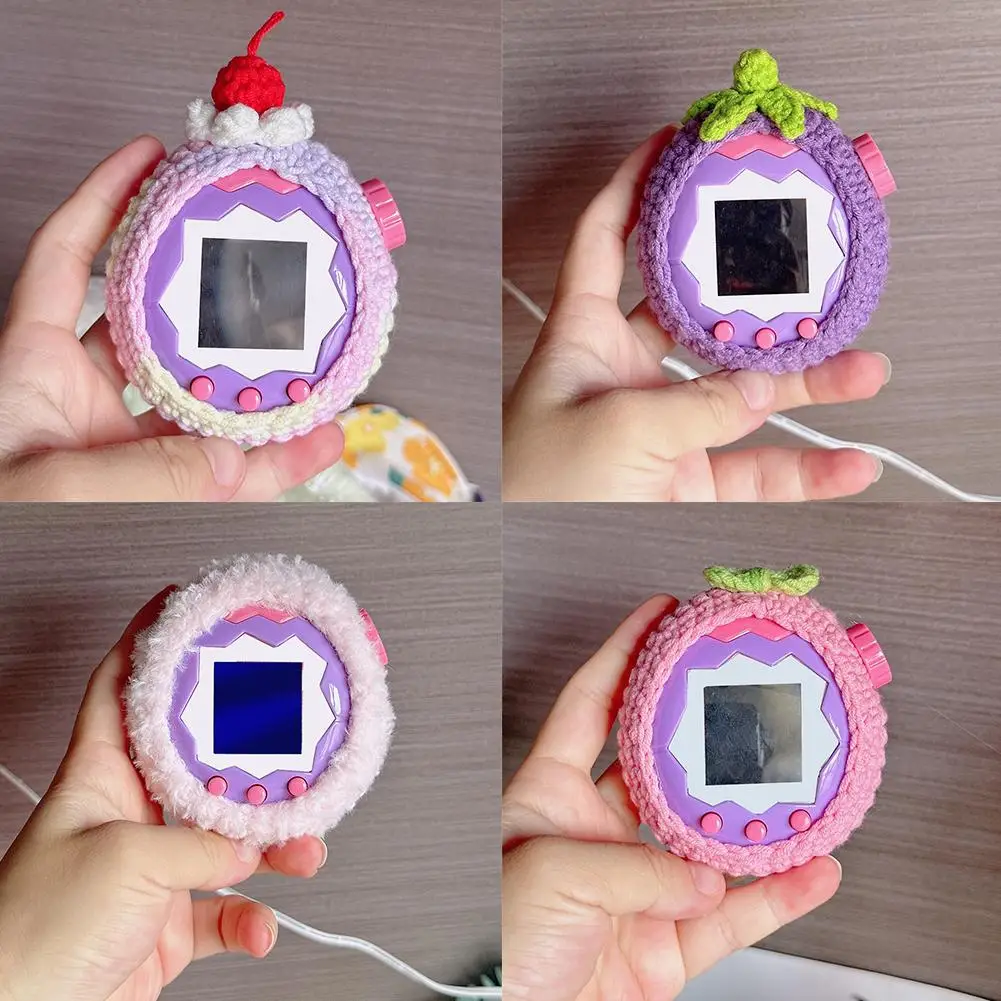 Tamagotchi Paradise 다채로운 수제 원사 니트 전자 애완 동물 게임 장난감 장식 액세서리 보호 케이스 커버 ﻿