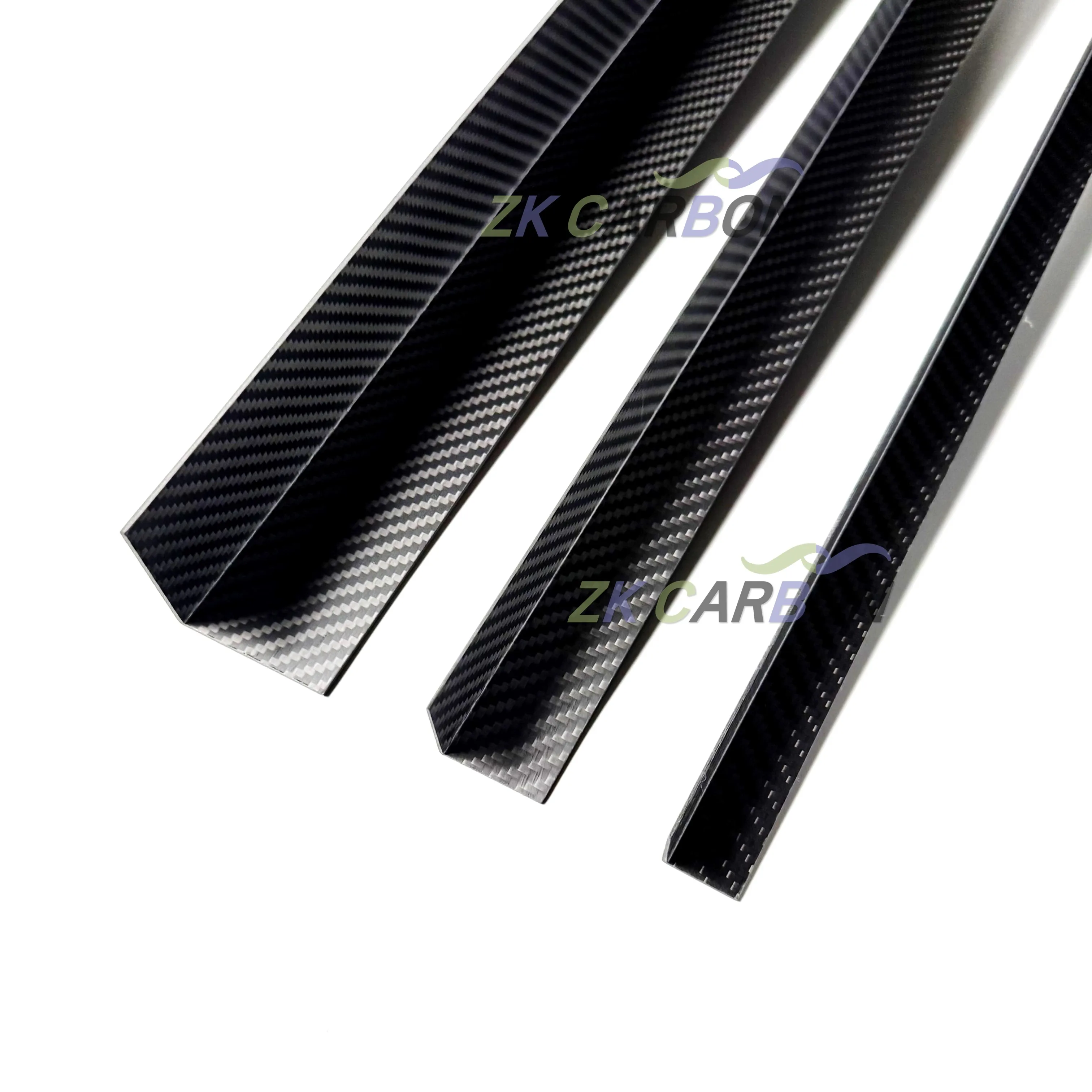 2Pcs/lot 500mm Carbon Fiber Angle Beam for Composite Tubular Structure Reinforcement 3K High Hardness Composite Material
