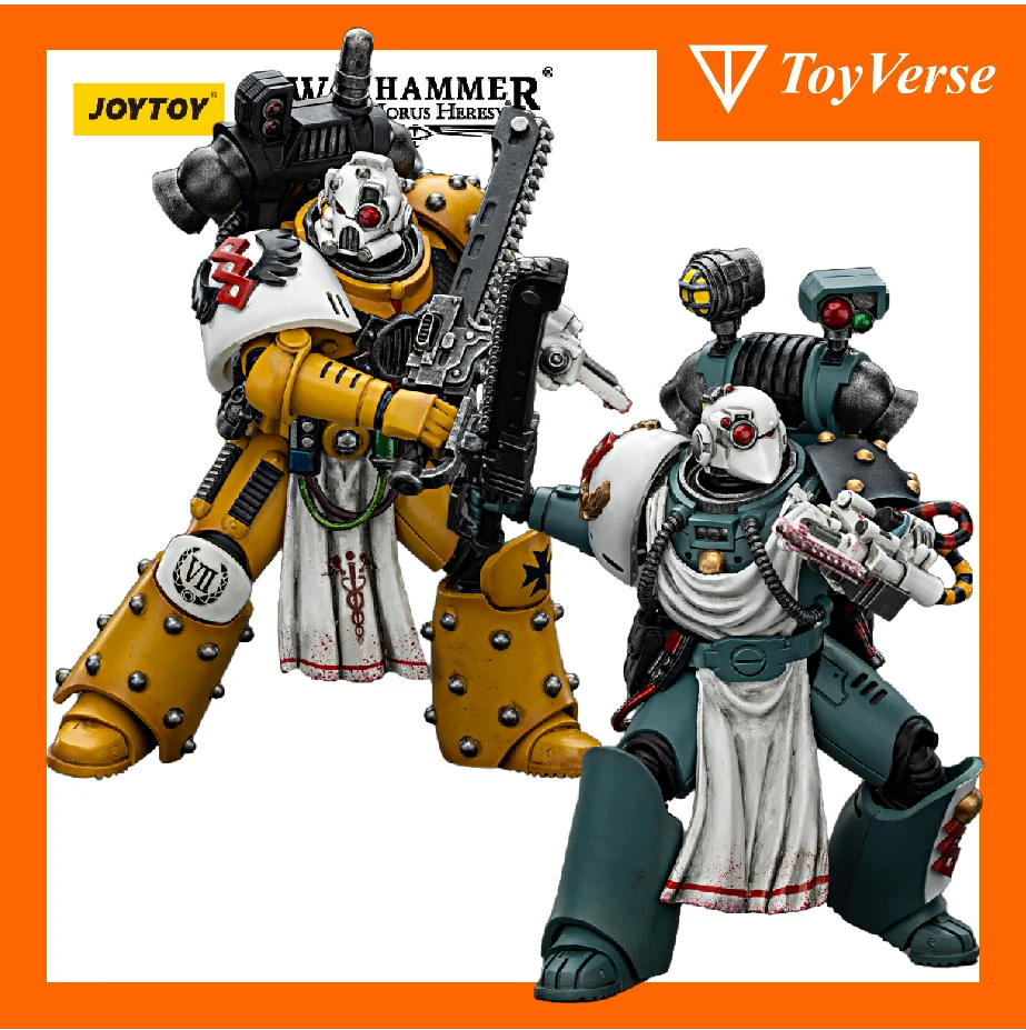 

TOYVERSE JOYTOY 1/18 Warhammer 30k Action Figure Imperial Fists Legion Apothecary Sons of Horus Legion Apothecary 2PCS