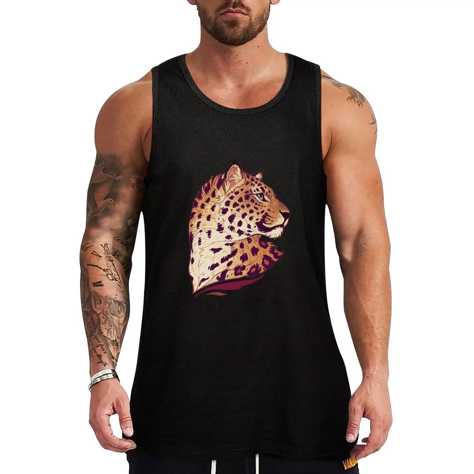 Amur leopard Tank Top High Breathable Tank Top Lightweight Cool Shirt
