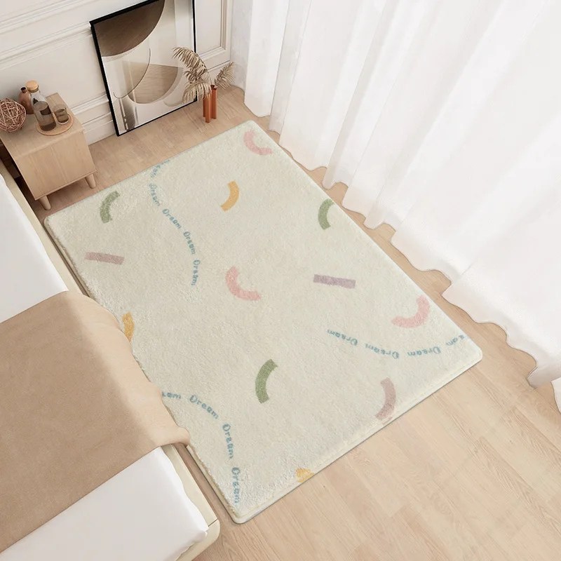 Baby Carpet For Living Room Modern Furry Mat For Children Kids Plush Carpet Fluffy Rug Cute Room Decor Entrance Door Mat Rugs