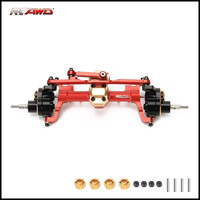 RCAWD Front Portal Axle Housing & Steel Gears For Axial 1-24 SCX24 Crawlers upgraded part