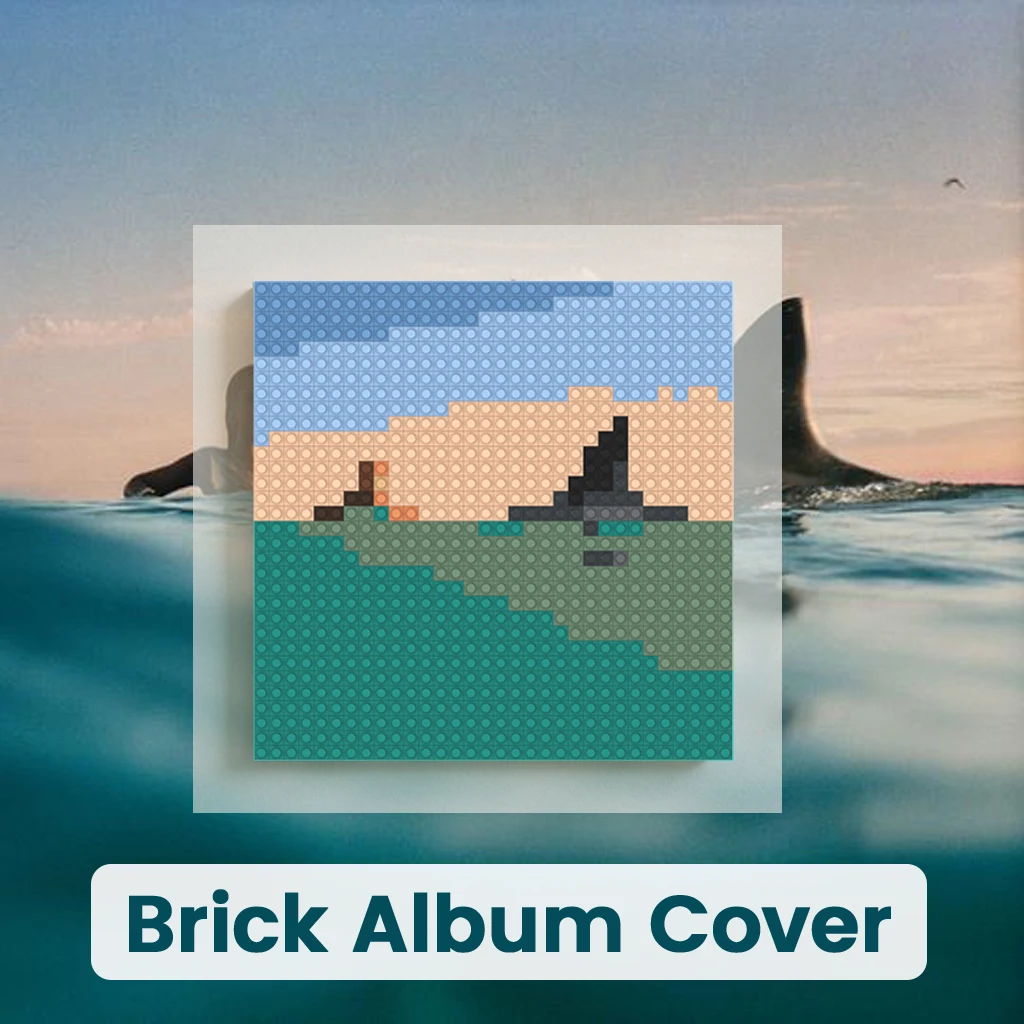 

Музыкальный альбом Дуа Липы: Мозаика из строительных блоков, пиксель-арт, кирпичная живопись, креативный подарок для домашнего декора