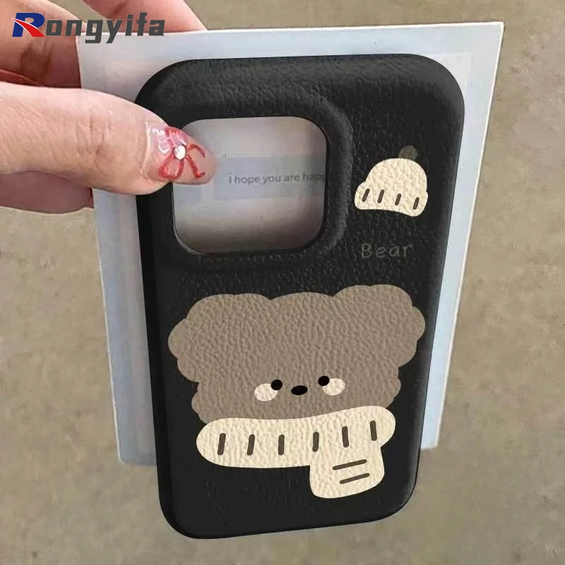 Cute Bear Leather P…