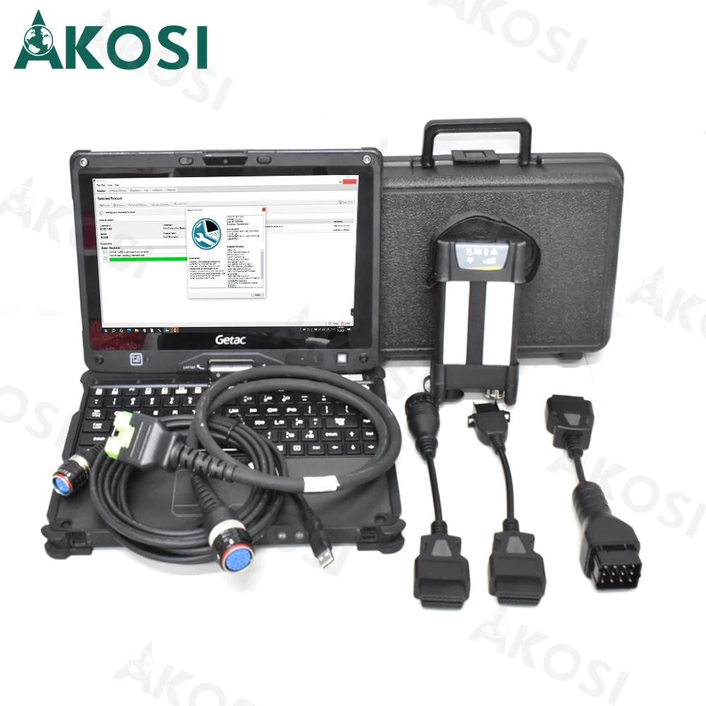 ل VOCOM II VOCOM2 VCADS 88894000 لأداة تشخيص حفارة الشاحنة EURO6 V2.8 PTT أداة تقنية متميزة مع كمبيوتر محمول Getac V100 #5