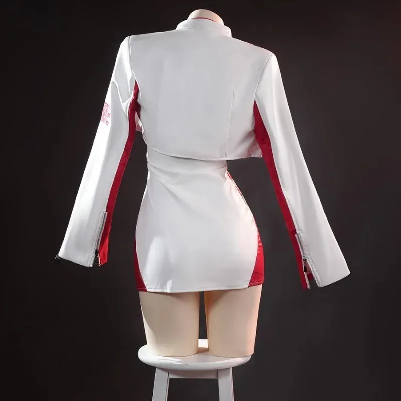 Disfraz de Anime Asuka Hakurei Ayanami Rei, traje de falda de cuero para motocicleta, uniforme para mujer, conjunto completo de vestido de fiesta de Carnaval EVA