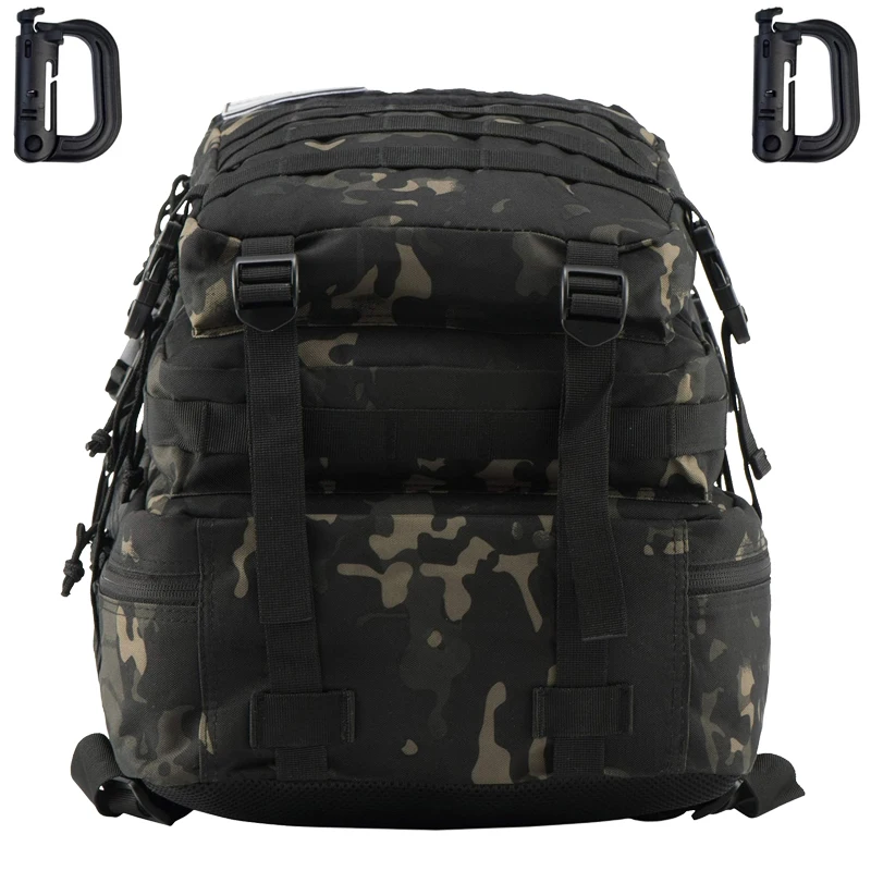 45L Outdoor Backpack Large 3 Day Assault Pack Molle Bag Rucksack Bug Out Bag for Camping Hunting Hiking With  2 D-Ring