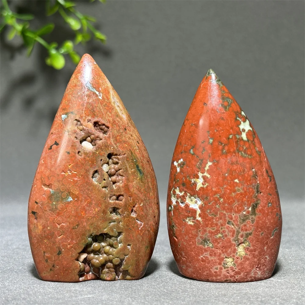 Natural Ocean Jasper Free Form Mineral Quartz Torch Reiki Rehabilitation Energy Meditation Witchcraft Home Decoration Gift