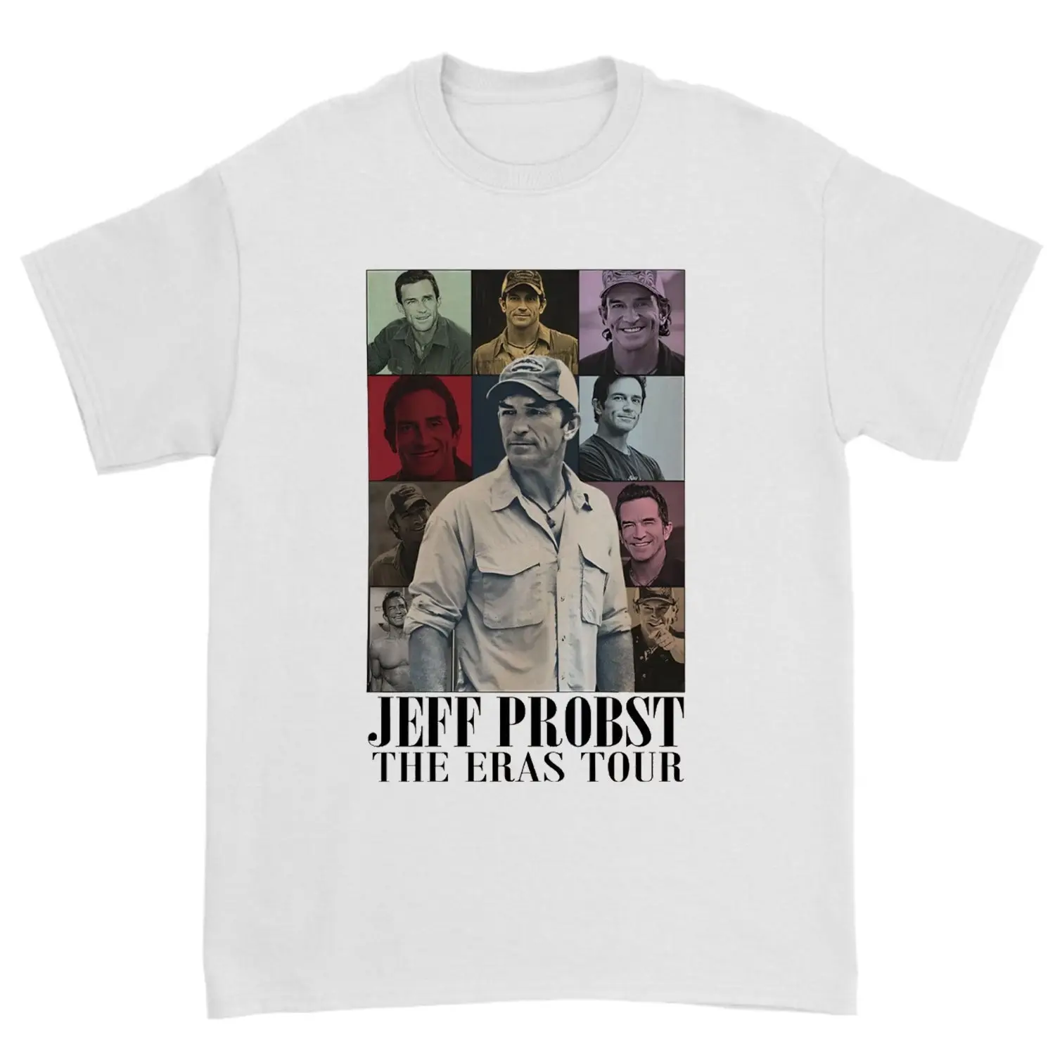 Jeff ProbsT T Shirt Merch for Fans Retro 90's Survivor Presenter Homage TV Producer