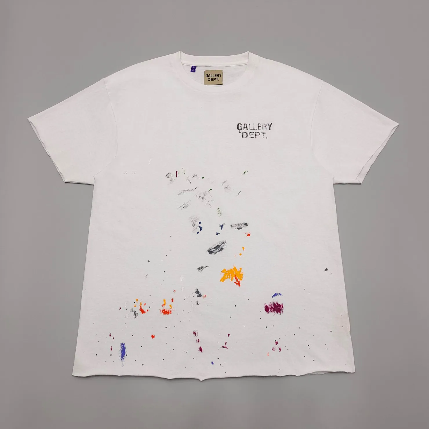 Gallery Dept splashing ink color gradual change letter short sleeve Tee
