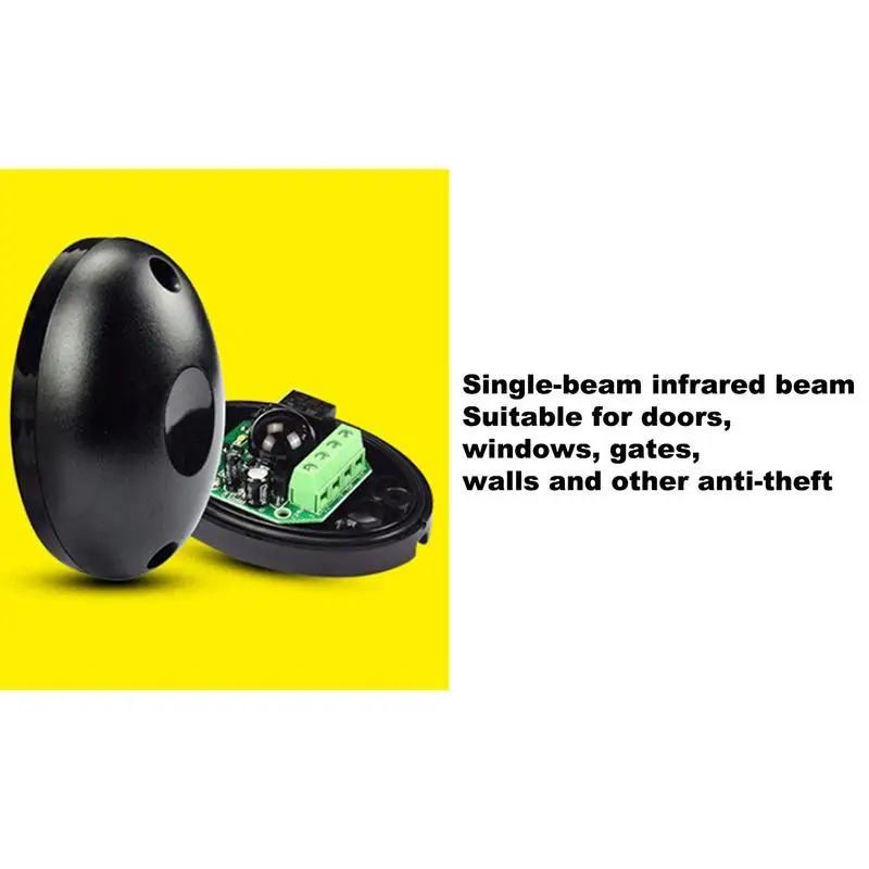 IR-Detektor, 12 V, wasserdicht, für Außentore, Sicherheitssensoren, Diebstahlalarm, 1 Paar Bewegungsmelder für automatisches Garagentor, Fenster