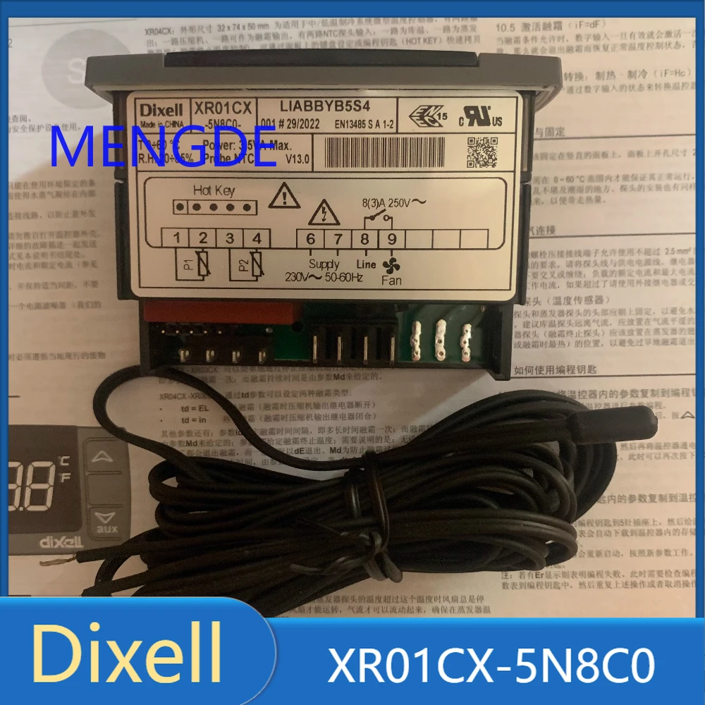 

Dixell Temperature Controller XR01CX XR01CX-5N8C0 Dual Probe with Two Sensors