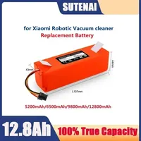 BRR-2P4S-5200S 14.4V 12800mAh Robotic Vacuum Cleaner Replacement Battery For Xiaomi Roborock S55 S60 S65 S50 S51 S5 MAX S6 Parts