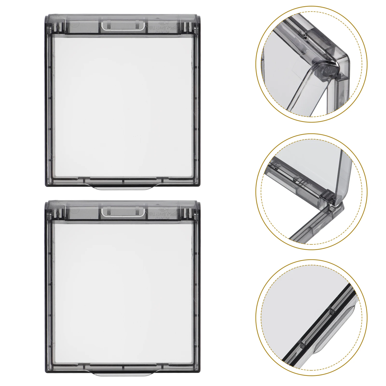 3pcs Waterproof Outlet Protector Cover Self-Adhesive Light Guard For Switches Proof Bathroom Bedroom Kitchen Use Safety