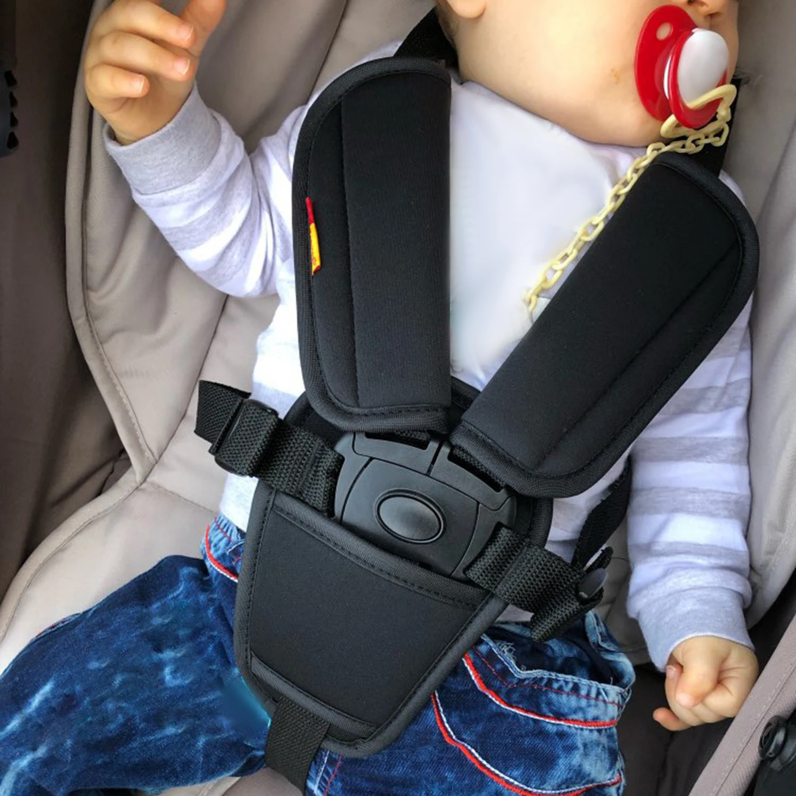 Baby Stroller Shoulder Cover Belt Cushion Adjustable Covers Shoulder Protector Strap Covers for Kids Seat Children Baby