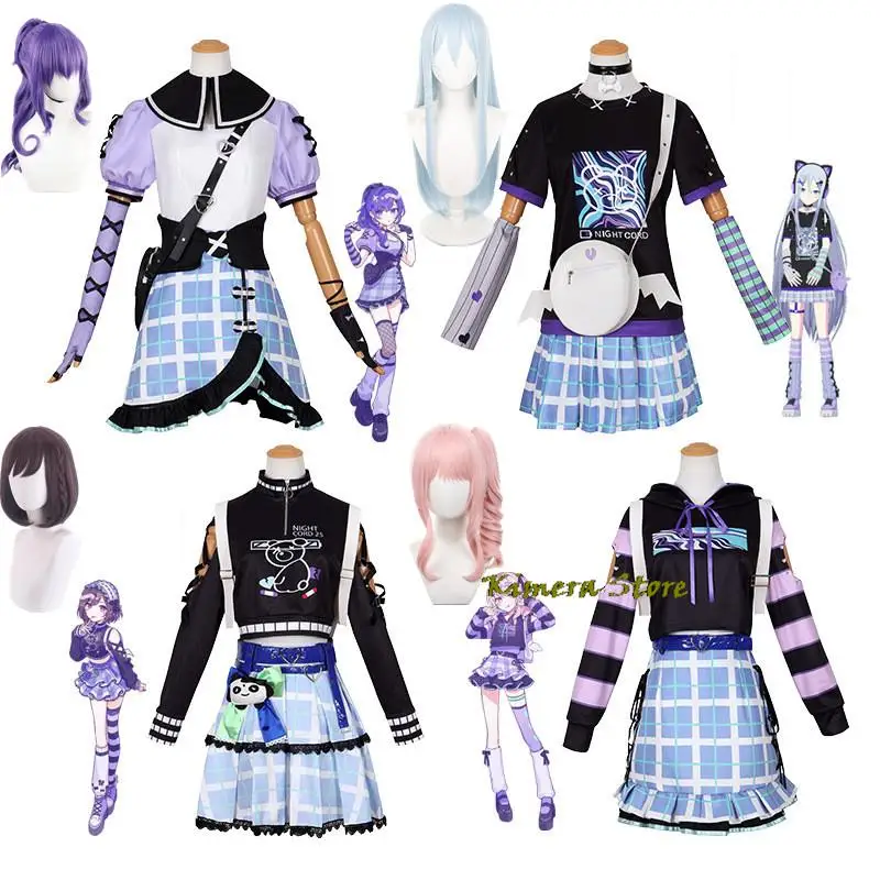 Project Sekai Colorful Stage Cosplay Costumes Asahina Mafuyu Mizuki Yoisaki Kanade Shinonome Ena Anime Girl 25-ji Nightcord 3XL