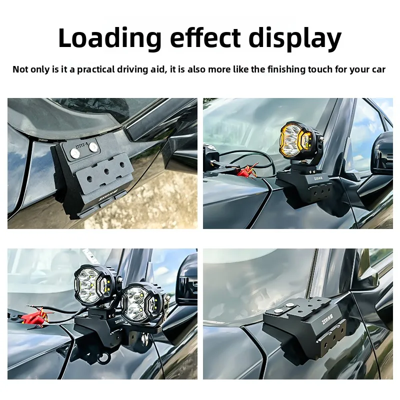 For Jetour T1 Car A-Pillar Dual Light Expansion Bracket Modified Front Hood LED Spotlight Quick-Release Lamp Stand Accessories