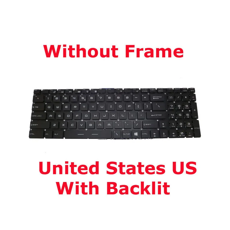 Per Key RGB Backlit US UK RU SP FR GR IT Keyboard For MSI Bravo 17 A4DDK MS-17FK1 Russian English Spanish Italy French German