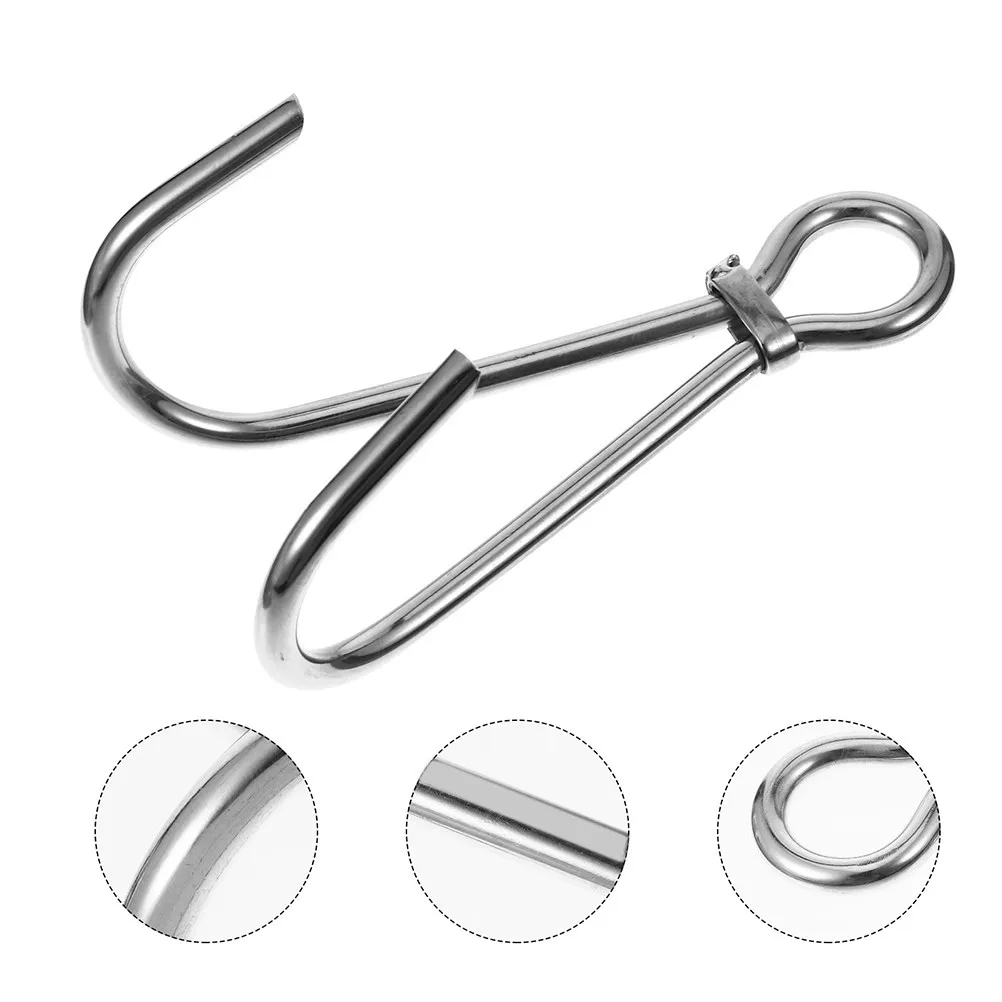 3Pcs Stainless Steel Heavy Duty Double Hook Scuba Diving Reef Hook Drift Diving Accessories Underwater Use Stainless Steel Hooks