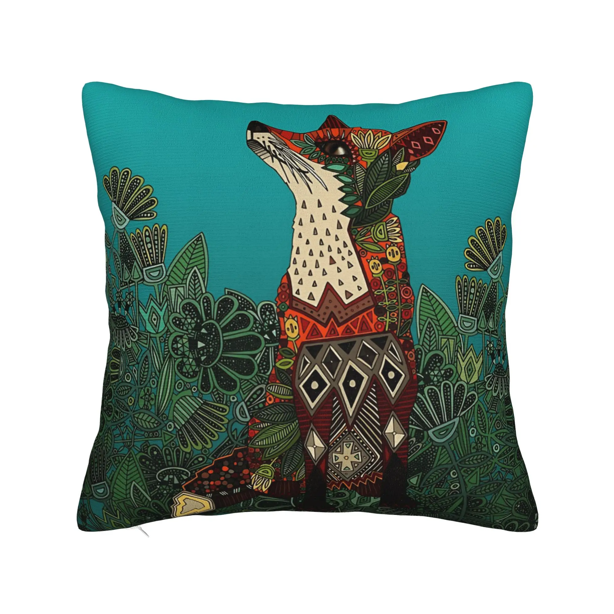 Pillow Case Exotic Animals & Abstract Patterns Custom  Pillow Cover For Sofa Home Decor Novelty Pillowcases