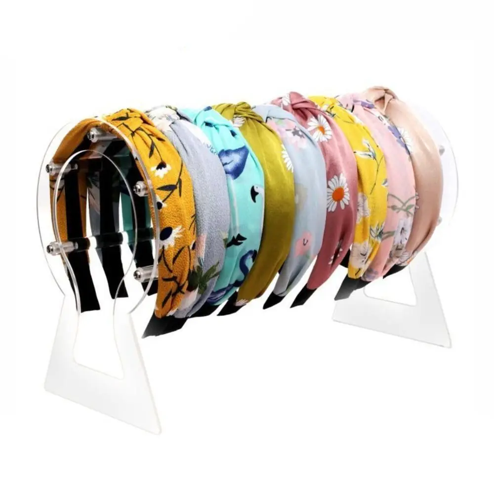 

Clear Acrylic Headband Holder Detachable Multifunctional Hair Hoop Storage Holder Large Capacity Smooth Jewelry Display Stand