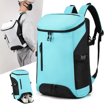 Gym Fitness Sports Backpack Shoe Pocket Large Women Men Travel Shoulder Bag Outdoor Training Swimming Badminton Yoga Rucksack