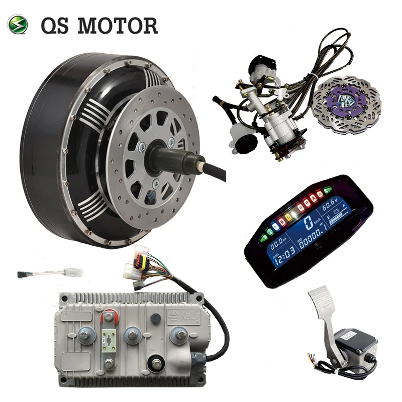 QS MOTOR 8kW QS273 V3 72V 90KPH Electric Car In-Wheel Hub Motor