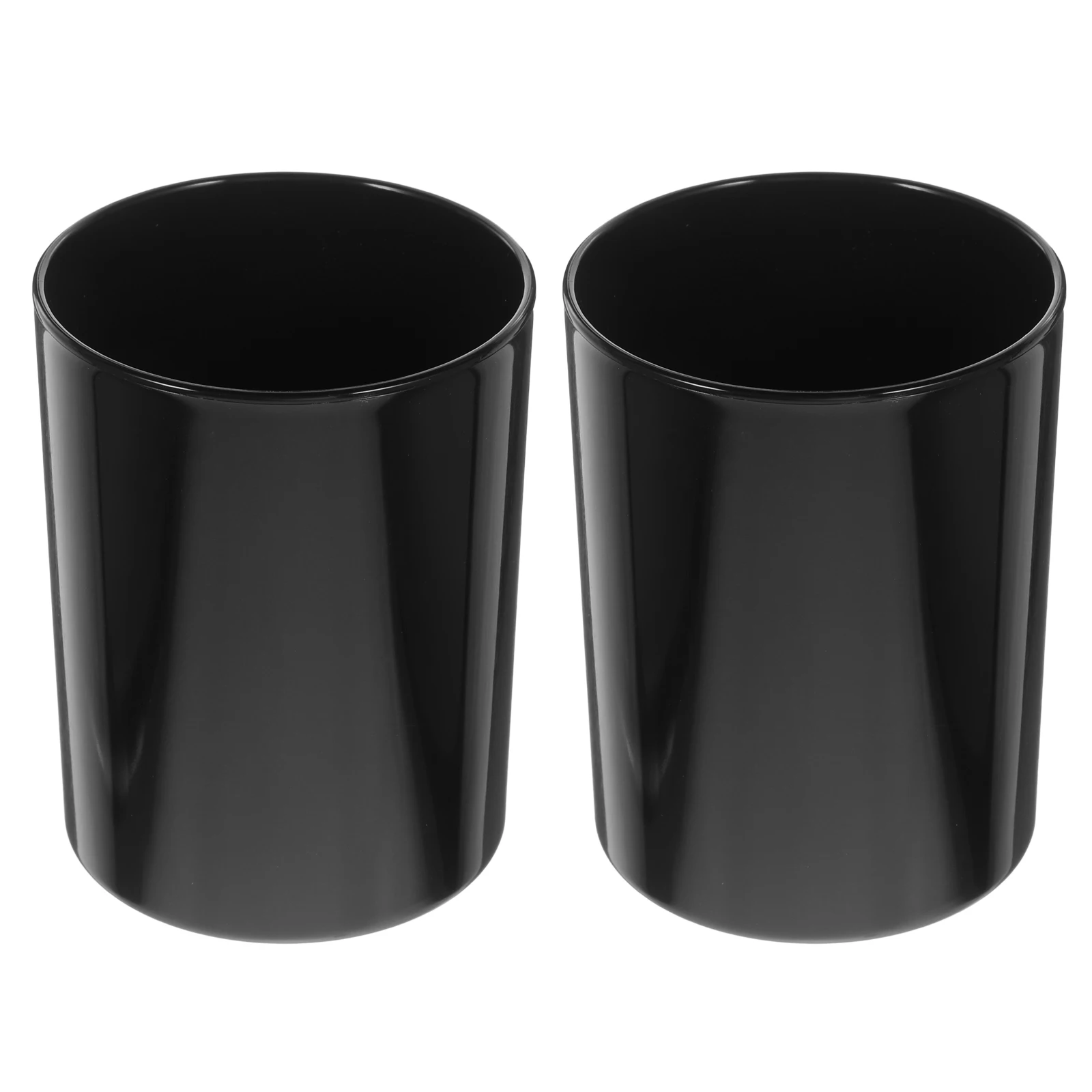 

2pcs Round Pen Holder Large Capacity Pencil Cup For Desk Organizer Stationery Storage Makeup Brushes Office Supplies Tabletop