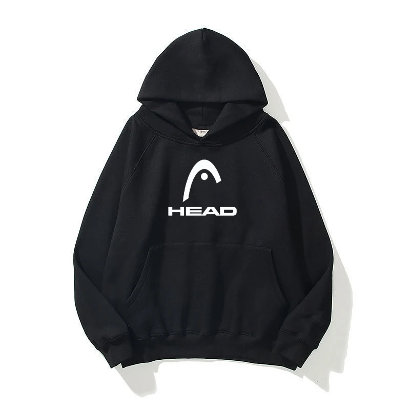 

2024AW Head hooded Sweatshirts Women Men Letter Printed White Black Hoodies High Street Streetwear Hoody