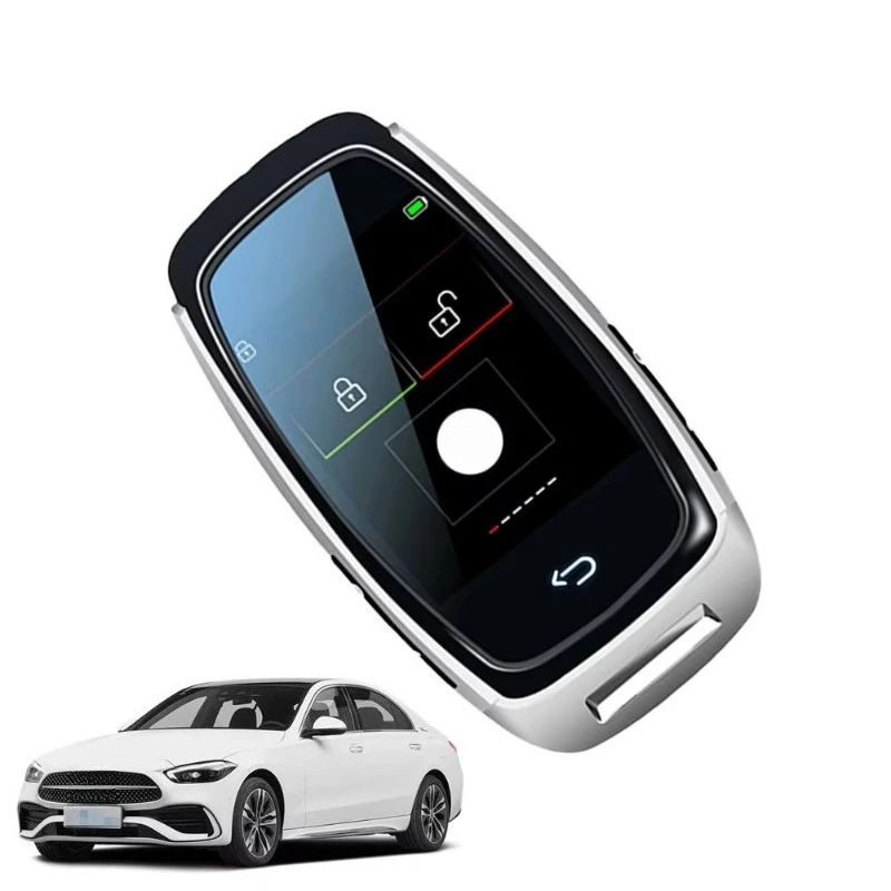 Universal Smart Car Key LCD Screen Remote with Keyless Entry Feature for Multi Brand Vehicle Compatibility