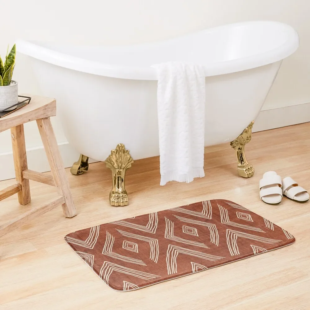 

Birch in Rust Bath Mat Bath Rugs Carpet For Shower Mat
