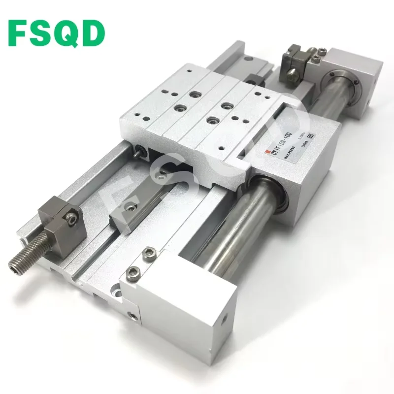 CY1F15R-50 CY1F15R-100 CY1F15R-150 CY1F15R-200 CY1F15R-250 FSQD coupled rodless cylinder with guide rail CY1F series