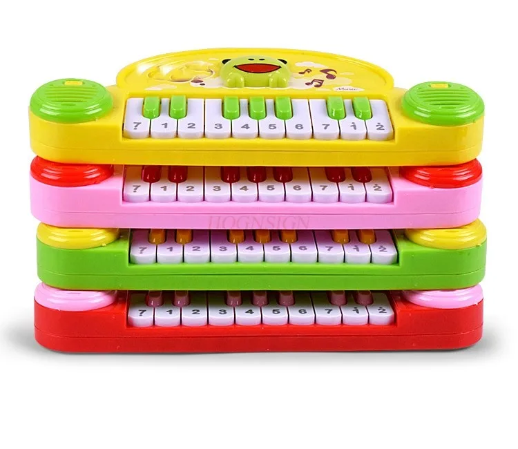 Educatieve cartoon elektronische piano voor kinderen, elektrische zittafel, kleine piano, educatief muziek, geluid, licht vroeg