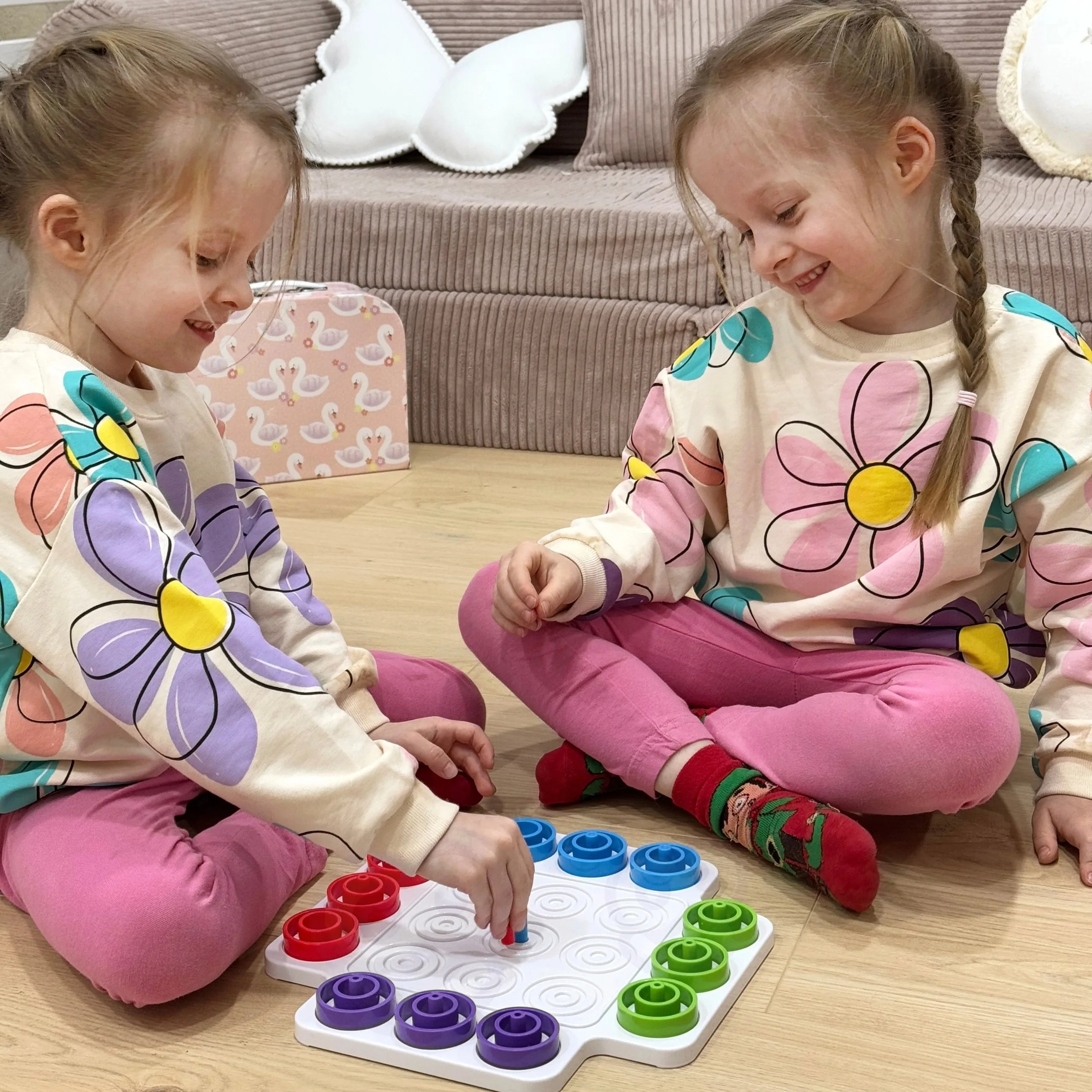 Juego de mesa de anillos apilables Montessori, juguetes educativos para niños, juego interactivo para fiestas familiares, juguete de rompecabezas para entrenamiento de concentración para niños