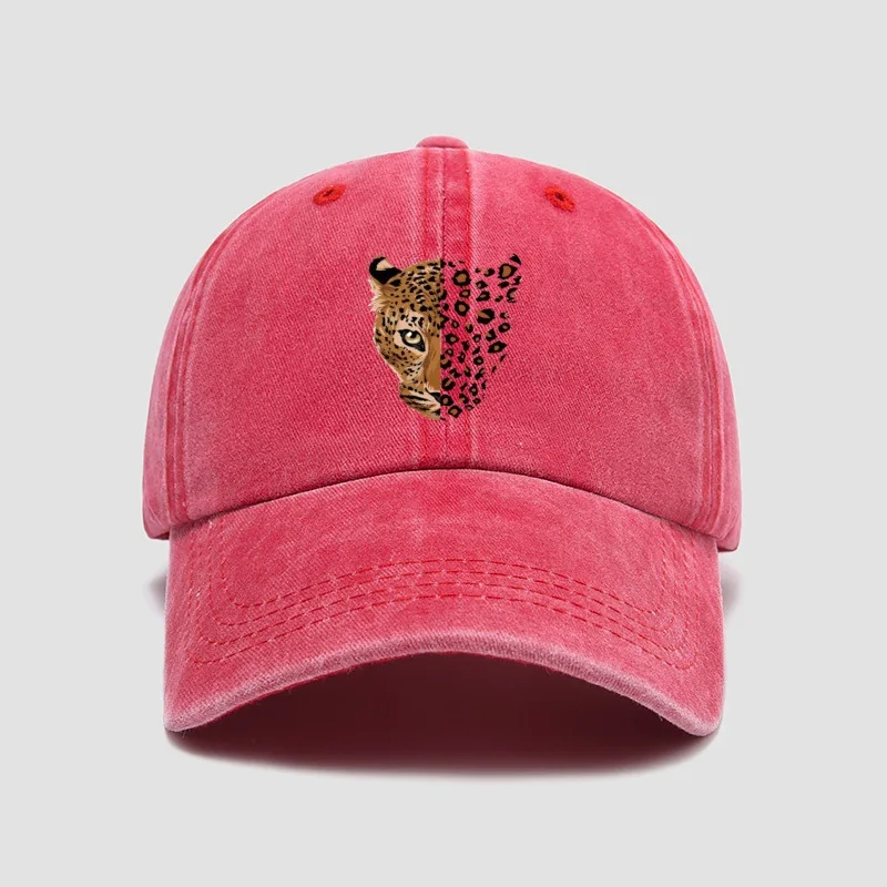 Fashionable Leopard Print Baseball Cap - Adjustable Leopard Print Design, Perfect for Casual Outings and Sports Activities