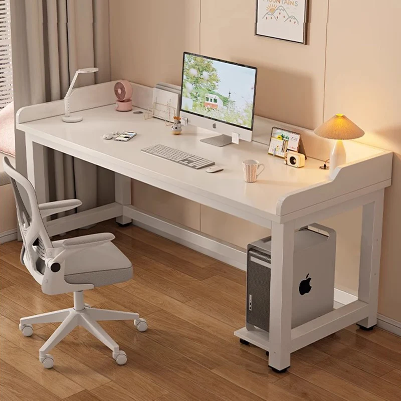 Standing White Office Desk Home Executive Bedroom Computer Modern Office Desk Design Minimalist Scrivania Commercial Furniture