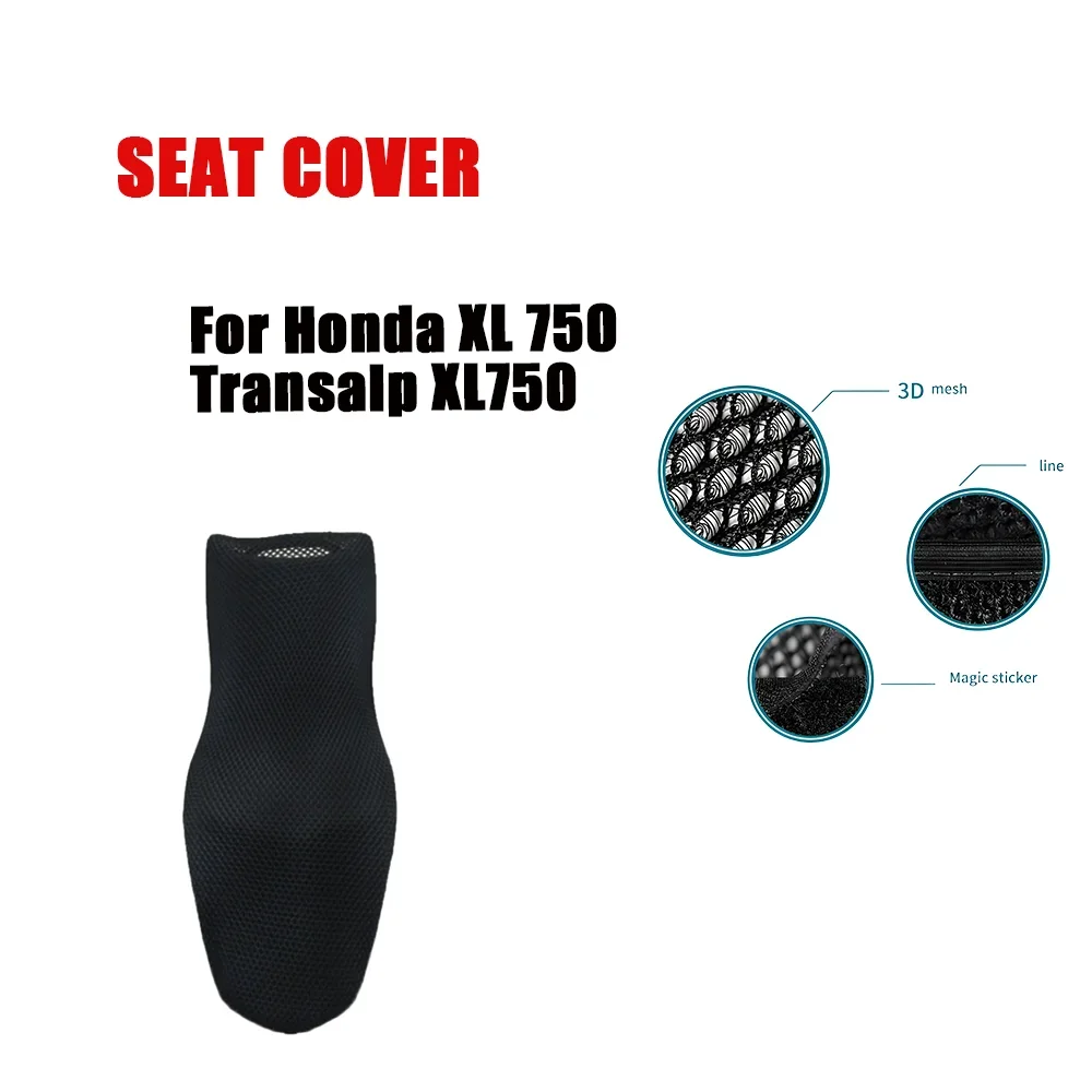 

Для Honda XL 750 Transalp XL750 аксессуары для мотоциклов, чехол для подушки сиденья, противоскользящая сетчатая тканевая защита