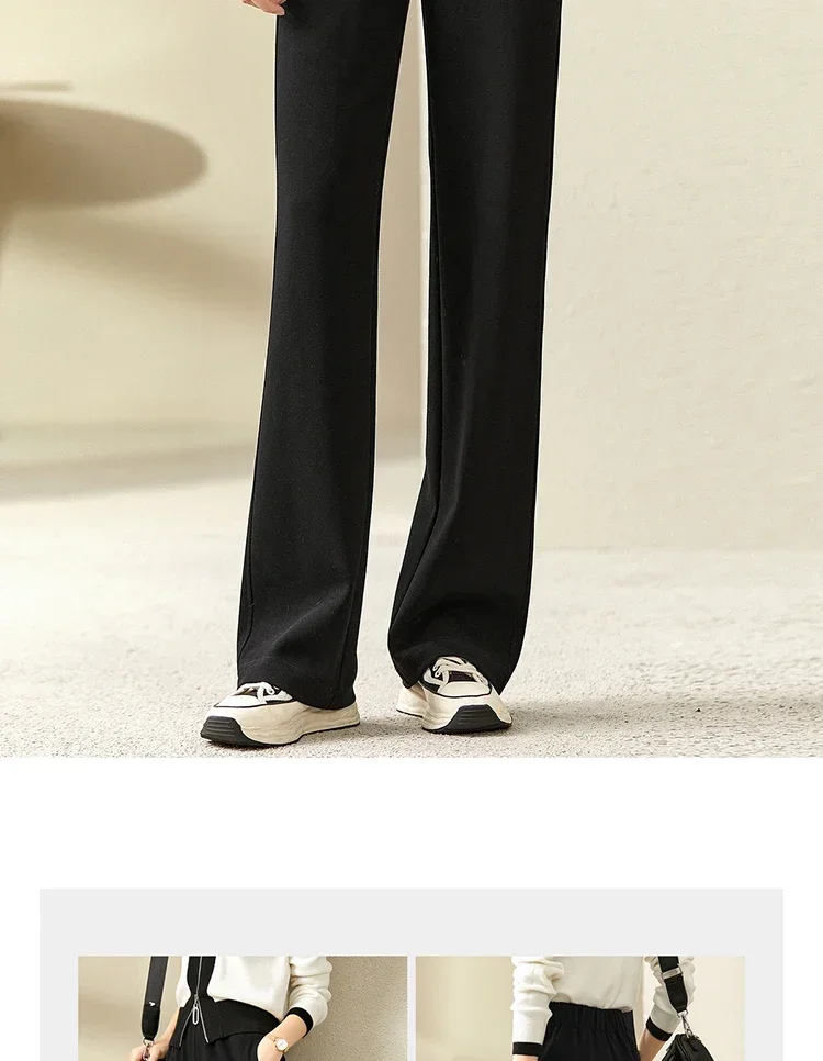 SENTUBILA Weite Sweatpants für Damen, Casual-Hose, Koreanische Mode 2026, Hose mit elastischem Bund, Damenbekleidung, Streetwear 153KA3216 – Detail 14