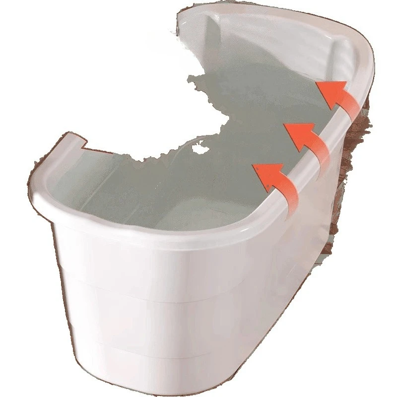 

Automatic heating bath bucket Adults can sit in the whole body bath bucket Thickened and temperate heater tub
